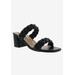 Wide Width Women's Fuss Slide Sandal by Bellini in Black Smooth (Size 11 W)