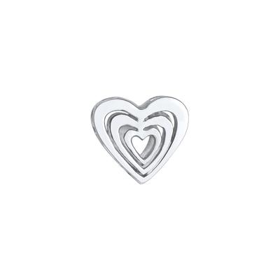 Nenalina - Herz Bead Liebe Love 925 Silber Charms & Kettenanhänger Damen