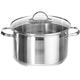 Silit Achat High Casserole with Lid, Silver, 24 cm