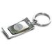 Silver Charleston Cougars Team Logo Curve Key Ring