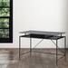 Loft Lyfe Desk w/ 1 Drawer & Storage Shelves Plastic/Acrylic/Metal in Gray/Black | 30 H x 43.3 W x 21.6 D in | Wayfair LDK328-09WG-WR