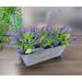 Freeport Park® Lavender Arrangement & Centerpieces in Planter Plastic in Indigo | 7 H x 12 W x 7 D in | Wayfair BE46D04A28AD47238DCD4E63F74A71AE