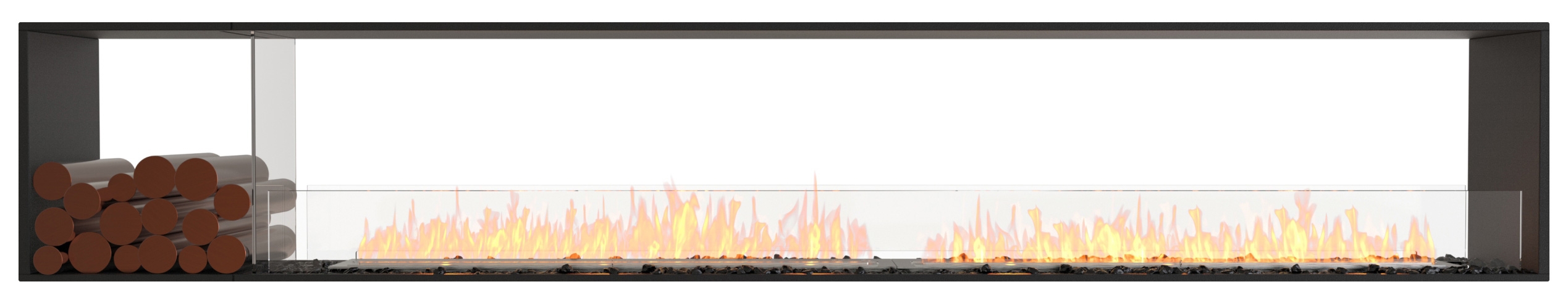 EcoSmart Flex - Raumtrenner - Tunnel [Ethanol Einbau Gehäuse]: Flex122 - Holzbox einseitig Image