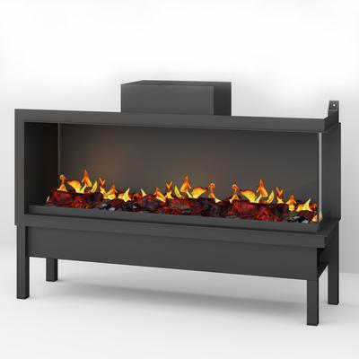 muenkel design wall fire electronic PRO FR 1610 [Opti-myst Elektrokamineinsatz Wandeinbau]: Glasscheibe rechts - ohne Dekoholz - Ohne Heizung - Tank