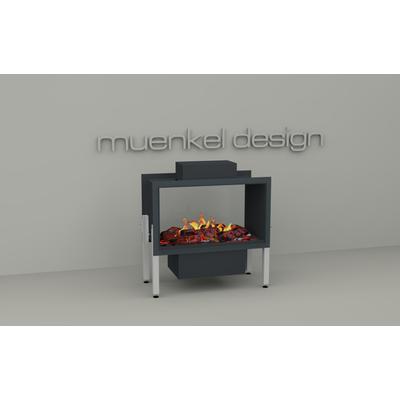 muenkel design e-tunnel PRO wood 800 [Opti-myst Elektrokamineinsatz]: Tank - Mit Glasscheibe (einseitig) - 2.000 Watt Heizleistung