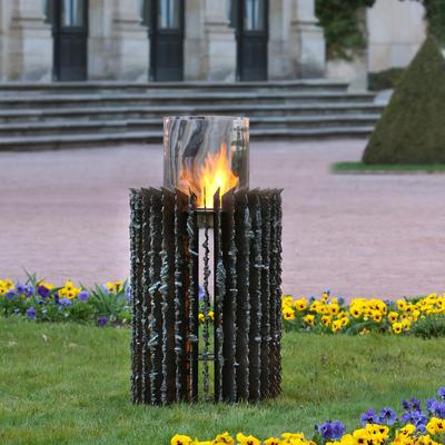 muenkel design Kalypso [Ethanol Gartenfeuer mit Schmelzoptik]: M Image