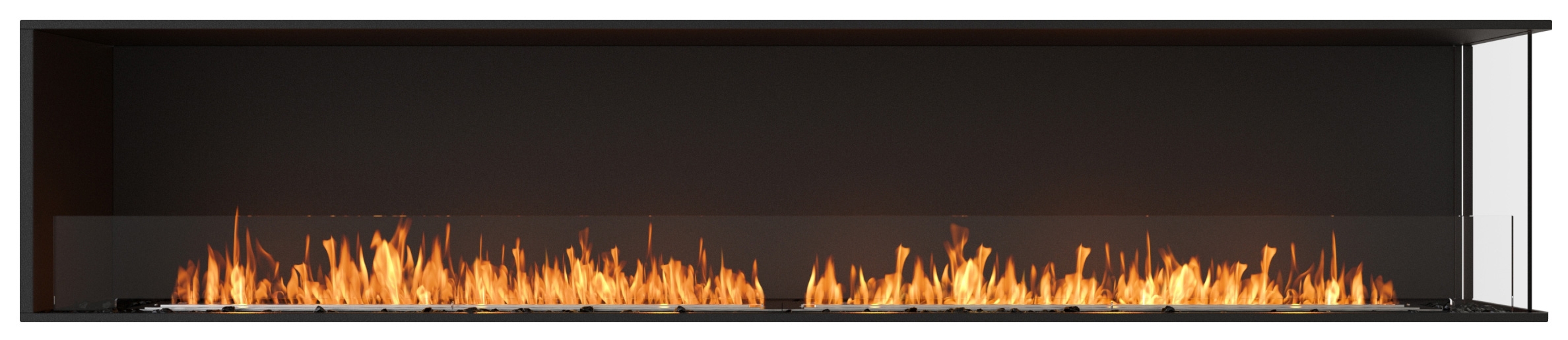 EcoSmart Flex - Front + rechts offen [Ethanol Einbau Gehäuse]: Flex104 - ohne Holzbox