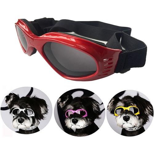Haustierbrille Hundebrille Faltbare Haustierbrille Rot