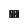 Smeg - S64SN piano cottura Nero Da incasso Gas 4 Fornello(i)