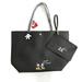 Disney Bags | Disney Mickey Mouse Black Tote Wristlet Set Colors By Jennifer Sky Rare | Color: Black/White | Size: Os