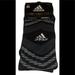 Adidas Underwear & Socks | Adidas Speed Mesh Football Crew Socks 1 Pair Men6.5-9 Women7-10 Black White Logo | Color: Black/White | Size: Men 6.5-9 Women 7-10