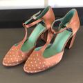 Anthropologie Shoes | Anthropologie Lab Star Studded Heels | Color: Pink/Silver | Size: 8.5