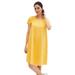 Plus Size Women's A-Line Tee Dress by ellos in Golden (Size 10/12)