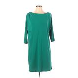 Ann Taylor Casual Dress - Shift: Blue Print Dresses - Women's Size X-Small