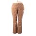 St. John's Bay Casual Pants - High Rise Boot Cut Boot Cut: Tan Bottoms - Women's Size 7