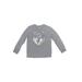 OshKosh B'gosh Long Sleeve T-Shirt: Gray Tops - Kids Girl's Size 6