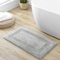 Tommy Bahama Home Long Branch Reversible Bath Rug 100% Cotton in Gray/Blue | 21 H x 34 W in | Wayfair USHS6D1216599