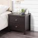 Three Posts™ Teen Humberto 22" Height 2 - Drawer Nightstand Wood in Black | 22 H x 22 W x 18 D in | Wayfair 25AF79474A8944799D8756AB437F9835