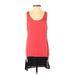 Sparkle & Fade Casual Dress - Shift Scoop Neck Sleeveless: Orange Color Block Dresses - Women's Size X-Small