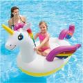 Trade Shop Traesio - Unicorno Gonfiabile Gigante Materassino Cavalcabile Mare Piscina 201 x 140 x
