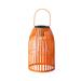 Glitzhome 9.75"H Metal Woven Solar Powered Outdoor Hanging Lantern