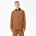 Dickies Men's Stonewashed Duck Unlined Chore Coat - Brown Size M (TCR05)