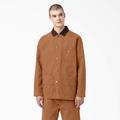 Dickies Men's Stonewashed Duck Unlined Chore Coat - Brown Size XS (TCR05)