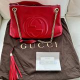 Gucci Bags | Authentic Gucci Soho Leather Bag Red | Color: Red | Size: Os