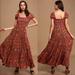 Free People Dresses | Free People Getaway Maxi Dress New Boho Size Small $168 | Color: Red | Size: S