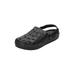 Extra Wide Width Men's Rubber Clog Water Shoe by KingSize in Black (Size 10 EW)