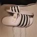 Adidas Shoes | Adidas Adilette Aqua Slide Sandal - Women's Size 11 | Color: Black/White | Size: 11