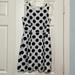 J. Crew Dresses | J. Crew Cotton Polka Dot Navy White Sleeveless Zipper Closure Dress Size 0 | Color: Blue/White | Size: 0