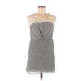 Staring at Stars Casual Dress - Mini Scoop Neck Sleeveless: Gray Dresses - Women's Size X-Small