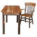 Loon Peak® Hickory Writing Desk w/ Chair- Rustic Wood in Brown | 30 H x 44 W x 24 D in | Wayfair AA834B277BA8413A896788D17AD78488