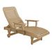 Highland Dunes Wankowski 56" Long Reclining Patio Chair Metal in Brown | Wayfair 5265D4D27A1B464DB62B4756B2E3C9F0