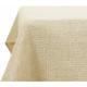 Lot de 1 Nappe Imperméable Anti Tache Rectangulaire Effet Lin pour Table, 150x200 cm, Crème - Crème