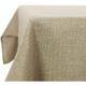 Deconovo - Lot de 1 Nappe Imperméable Anti Tache Rectangulaire Effet Lin pour Table, 130x160 cm,