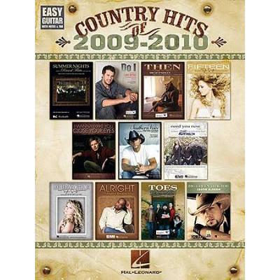 Country Hits Of 2009-2010: Easy Guitar With Notes ...