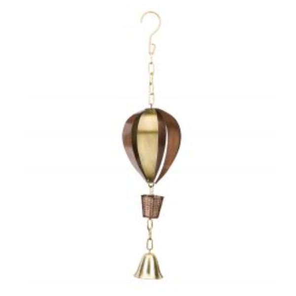 Regal Art & Gift 20519 - Metal Garden Bell - Hot Air Balloon Lawn and Garden Hanging Bells