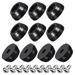 0.43" W x 0.2" H Rubber Bumper Feet, Stainless Steel Screws and Washer - Black