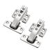 90 degree Hinges Double Cabinet Hidden Angle Folding Door Hinge 2 Pcs - Silver Tone - 90 Degree,2 pcs