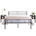 Tamika 3-pieces Metal Bed Frame Modern Storage Nightstands Set