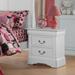 Aoolive Wooden Nightstand Living Room Furmiture Night Table in White