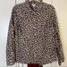 J. Crew Tops | J. Crew Cotton Cheetah Print Dress Shirt | Color: Black/Tan | Size: L