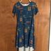 Lularoe Dresses | Lularoe Carly Dress | Color: Blue | Size: Xs