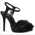 Michael Kors Shoes | Michael Kors Faye Suede Ankle Strap Heels Size 9.5 | Color: Black | Size: 9.5