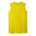 Men's Big & Tall Shrink-Less™ Longer-Length Lightweight Muscle Pocket Tee by KingSize in Cyber Yellow (Size 2XL) Shirt