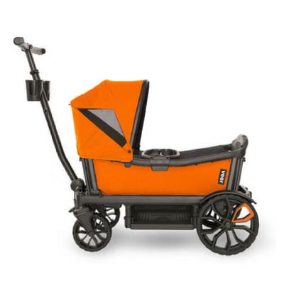 Veer Cruiser (2 Seater) Stroller Wagon + Canopy Bundle - Sienna Orange/Sienna Orange