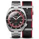 Cadola Men's 42mm Intrepid Automatic Turbo Red Watch with Solid Stainless Steel Bracelet CD-1012-44