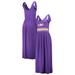 Women's G-III 4Her by Carl Banks Purple LSU Tigers Game Over Scoop Neck Maxi Dress